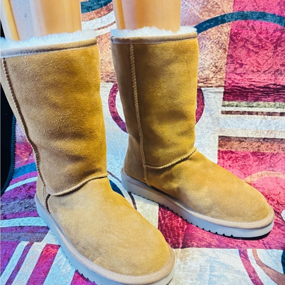 Koolaburra by UGG Koola Tall boots in chestnut suede - Picture 2 of 8